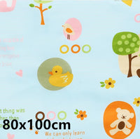 HKM-224403 Waterproof Breathable Cotton Changing Pad with EVA Backing - 60x75cm Black Stars Pattern