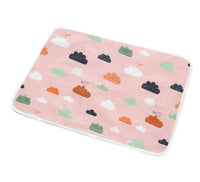 HKM-224403 Waterproof Breathable Cotton Changing Pad with EVA Backing - 60x75cm Black Stars Pattern