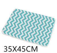 HKM-224403 Waterproof Breathable Cotton Changing Pad with EVA Backing - 60x75cm Black Stars Pattern