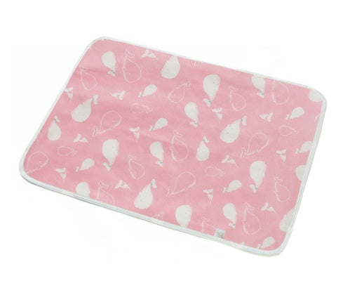 HKM-224403 Waterproof Breathable Cotton Changing Pad with EVA Backing - 60x75cm Black Stars Pattern