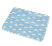 HKM-224403 Waterproof Breathable Cotton Changing Pad with EVA Backing - 60x75cm Black Stars Pattern