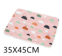 HKM-224403 Waterproof Breathable Cotton Changing Pad with EVA Backing - 60x75cm Black Stars Pattern
