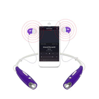 HKM-224467 Sport Neckband Headphones with IPX4 Waterproof, In-ear Design, Built-in Mic, and Magnetic Earbuds for Running and Gym