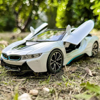 HKM-224531 1:32 I8 Supercar Alloy Diecast Model Car Toy for Ages 5 and Up