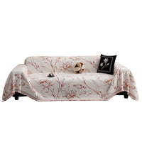 HKM-224723 Vibrant Floral Chenille Sofa Cover – Universal Fit for Various Seat Sizes