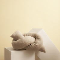 HKM-224787 Bay Window Bed Decorative Pillow Back for Elderly - Pink Soybean Fiber Filling
