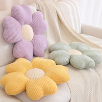 HKM-224851 Soft Petal Plush Dining Chair Cushion for Modern Spaces