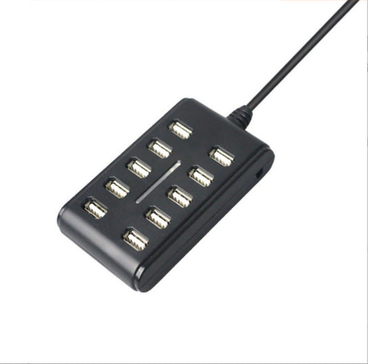 HKM-224979 10-Port USB Hub with Indicator Light for Enhanced Connectivity