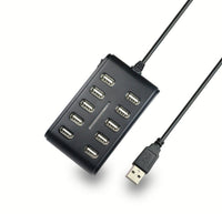 HKM-224979 10-Port USB Hub with Indicator Light for Enhanced Connectivity