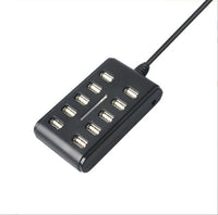 HKM-224979 10-Port USB Hub with Indicator Light for Enhanced Connectivity