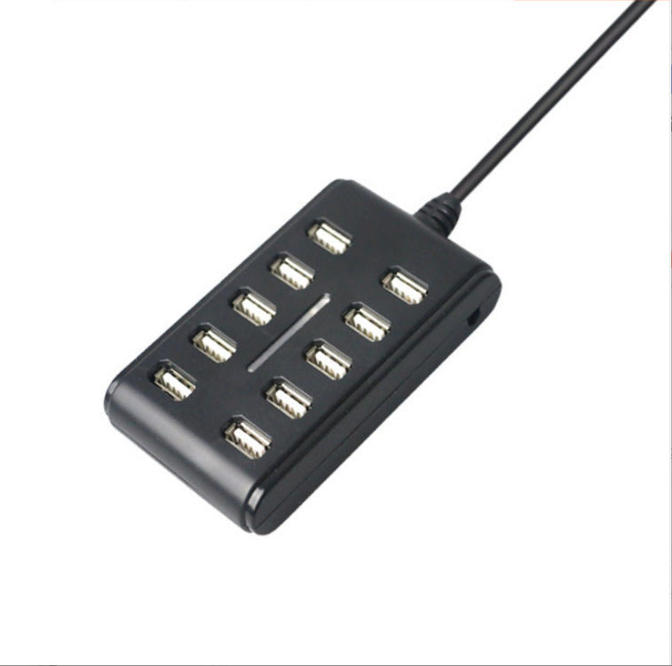 HKM-224979 10-Port USB Hub with Indicator Light for Enhanced Connectivity