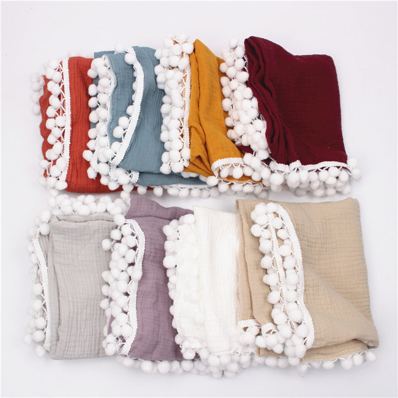 HKM-225043 Luxe Toddler Gauze Stroller Blanket – Soft, Comfortable, Multiple Colors Available