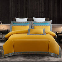 HKM-225043 Pure Cotton Hyaluronic Acid Long Staple Cotton Four-Piece Bedding Set