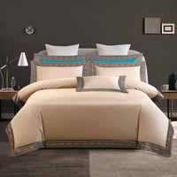 HKM-225043 Pure Cotton Hyaluronic Acid Long Staple Cotton Four-Piece Bedding Set