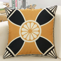 HKM-225107 Customizable Geometric Linen Cushion Cover with PP Cotton Filling - 45x45cm