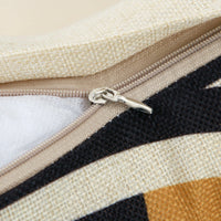 HKM-225107 Customizable Geometric Linen Cushion Cover with PP Cotton Filling - 45x45cm