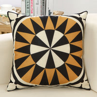 HKM-225107 Customizable Geometric Linen Cushion Cover with PP Cotton Filling - 45x45cm