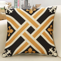 HKM-225107 Customizable Geometric Linen Cushion Cover with PP Cotton Filling - 45x45cm