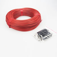 HKM-225107 High-Temperature Tinned Copper Wire, Single Core, 1.5mm², 600V, -65℃ to 200℃ FEP Insulated, 2.1mm Diameter