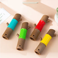 HKM-225171 Molar Stick Dog Toy for Teeth Cleaning - Durable Wood Plastic TPR Design in Multiple Colors