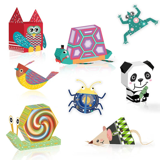 HKM-225299 3D Folding Paper Origami Toys for Children - Educational DIY Craft Kit