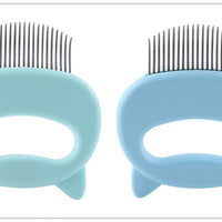 HKM-225427 Pet Hair Removal and Massaging Shell Comb for Cats and Dogs - Durable and Comfortable Design