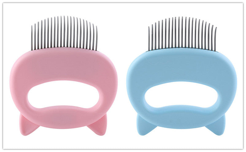 HKM-225427 Pet Hair Removal and Massaging Shell Comb for Cats and Dogs - Durable and Comfortable Design