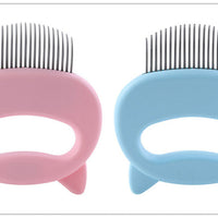 HKM-225427 Pet Hair Removal and Massaging Shell Comb for Cats and Dogs - Durable and Comfortable Design