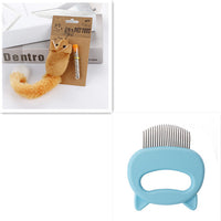 HKM-225427 Pet Hair Removal and Massaging Shell Comb for Cats and Dogs - Durable and Comfortable Design