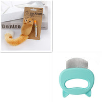 HKM-225427 Pet Hair Removal and Massaging Shell Comb for Cats and Dogs - Durable and Comfortable Design