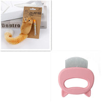 HKM-225427 Pet Hair Removal and Massaging Shell Comb for Cats and Dogs - Durable and Comfortable Design