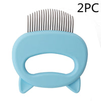 HKM-225427 Pet Hair Removal and Massaging Shell Comb for Cats and Dogs - Durable and Comfortable Design