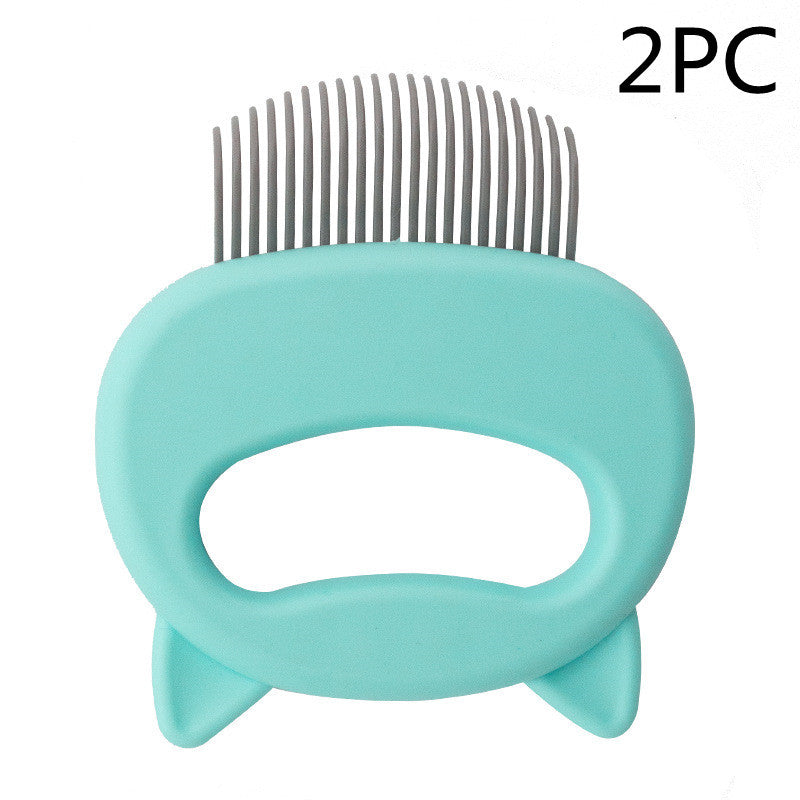HKM-225427 Pet Hair Removal and Massaging Shell Comb for Cats and Dogs - Durable and Comfortable Design