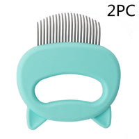 HKM-225427 Pet Hair Removal and Massaging Shell Comb for Cats and Dogs - Durable and Comfortable Design