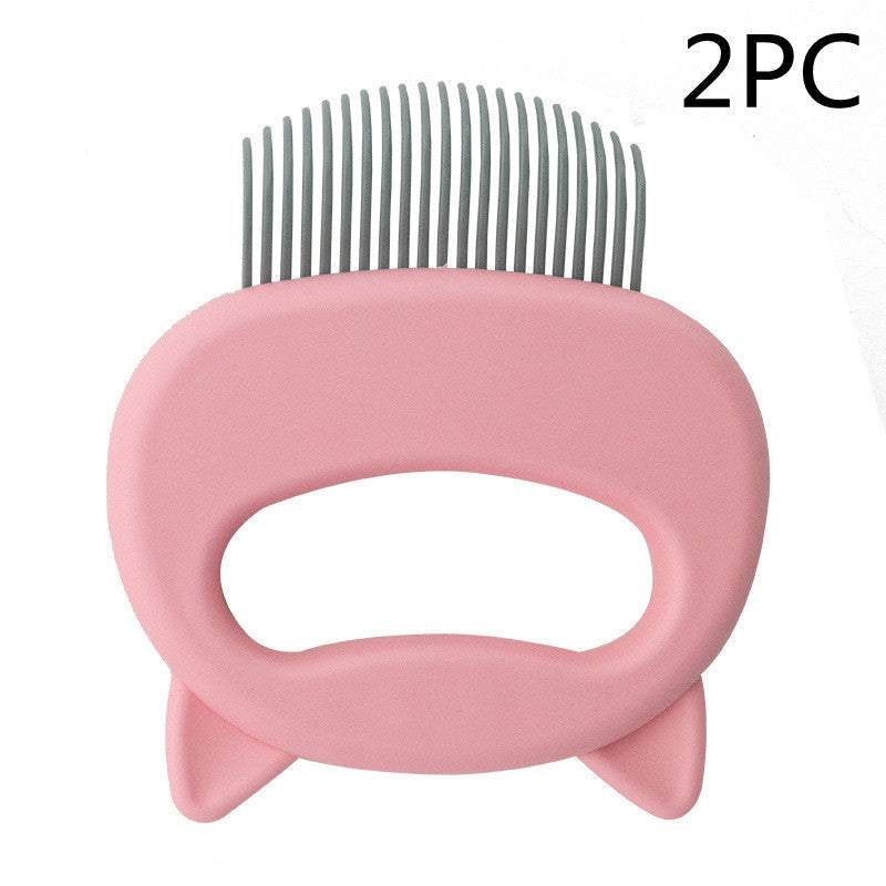HKM-225427 Pet Hair Removal and Massaging Shell Comb for Cats and Dogs - Durable and Comfortable Design