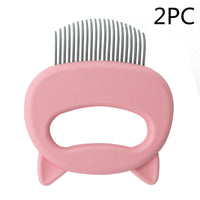 HKM-225427 Pet Hair Removal and Massaging Shell Comb for Cats and Dogs - Durable and Comfortable Design