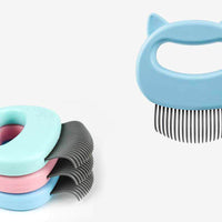 HKM-225427 Pet Hair Removal and Massaging Shell Comb for Cats and Dogs - Durable and Comfortable Design