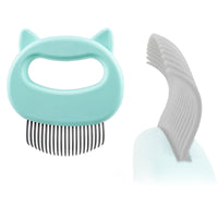 HKM-225427 Pet Hair Removal and Massaging Shell Comb for Cats and Dogs - Durable and Comfortable Design