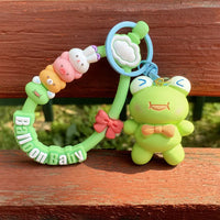 HKM-225555 Cute Animal Keychain Pendant - Creative Cartoon Bear and Rabbit Design for Bags and Keyrings