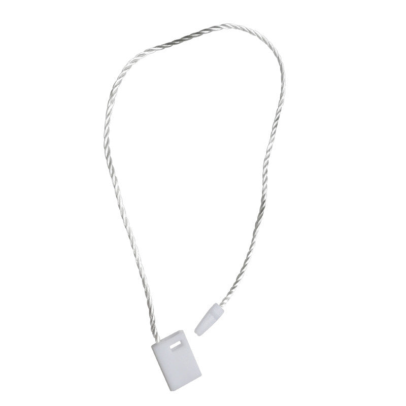 HKM-225555 Hanging Grain Home Textile Polyester Line with Plastic Buckle - 250 Tags & 1000 Rope Pieces