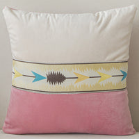 HKM-225683 Solid Color Thickened Fabric Patchwork Pillowcase 45x45cm