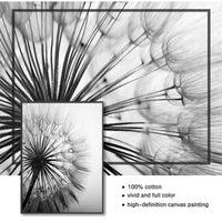 HKM-225875 Frameless Abstract Dandelion Flower Canvas Art for Modern Living Room Decor