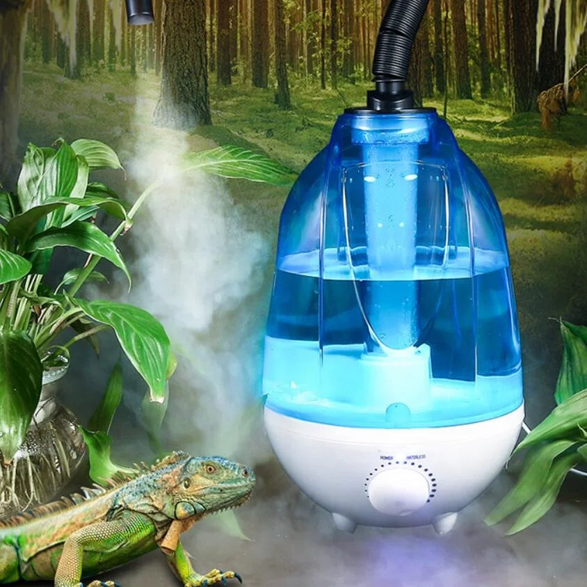 KTX-226067 4L Transparent Reptile Water Tank Humidifier with Extension Tube and Fogger Function