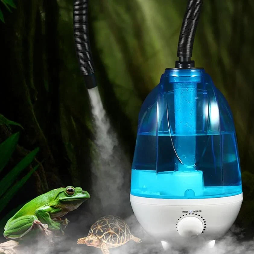 KTX-226067 4L Transparent Reptile Water Tank Humidifier with Extension Tube and Fogger Function
