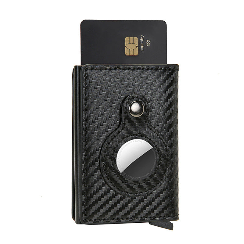 HKM-226131 Men's Short PU Leather Card Holder with Banknote Clip and Card Slots