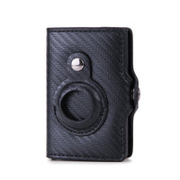 HKM-226131 Men's Short PU Leather Card Holder with Banknote Clip and Card Slots