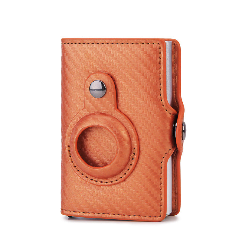 HKM-226131 Men's Short PU Leather Card Holder with Banknote Clip and Card Slots