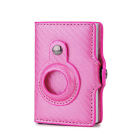 HKM-226131 Men's Short PU Leather Card Holder with Banknote Clip and Card Slots