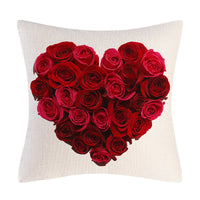 HKM-226259 Nordic Cartoon Anime Linen Pillowcase for Valentine's Day Gift