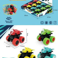 HKM-226515 Rotatable Four-Wheel Drive Police Car Toy with Inertial Stunt Action for Kids Ages 2 and Up
